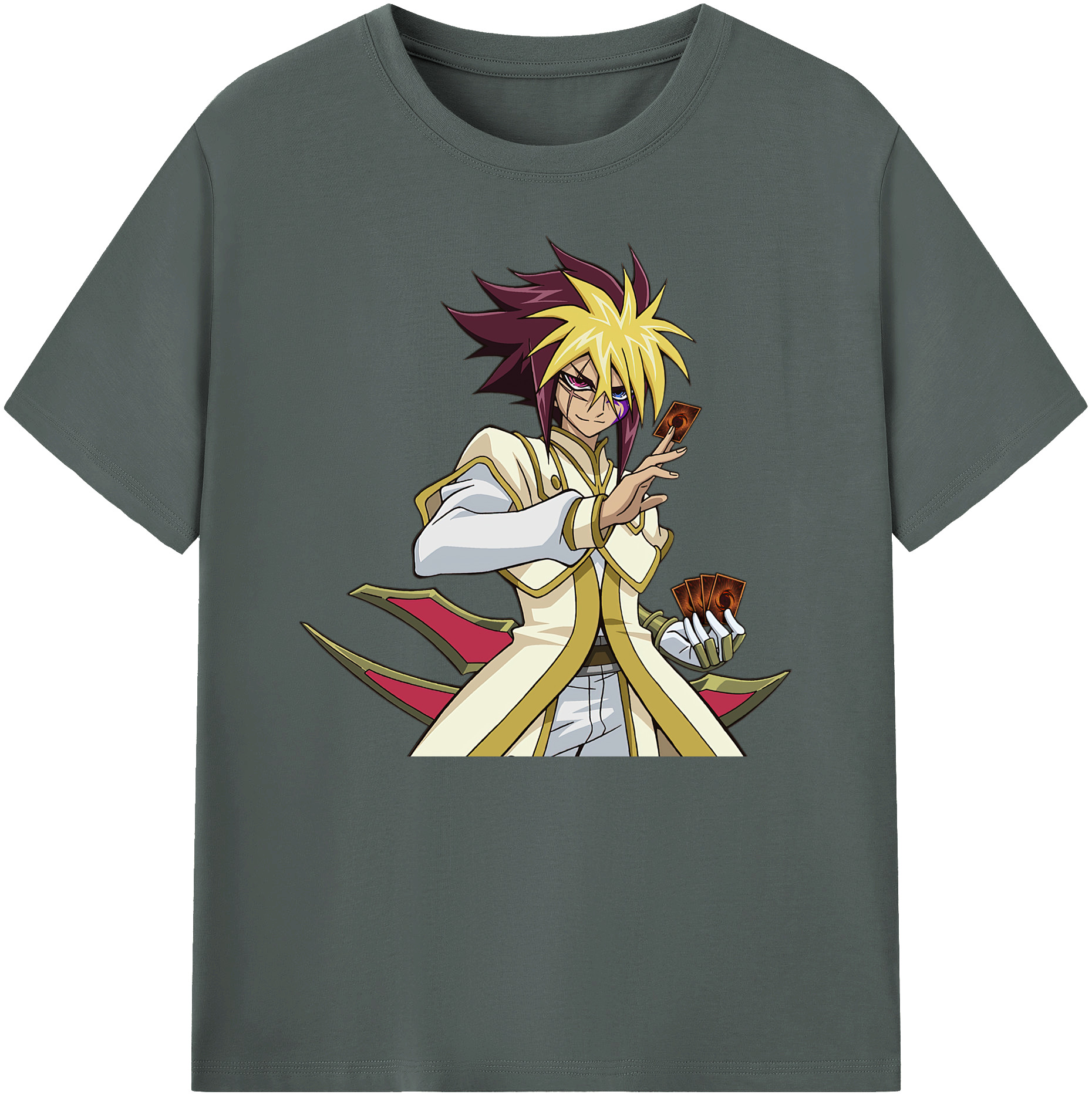 （画像用） 遊☆戯☆王 Yu-Gi-Oh! 綿100％ メンズ半袖Tシャツ｜肌触りやわらか＆通気性